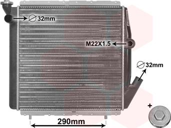 TQ TQ-43002070 - Radiateur, refroidissement du moteur cwaw.fr