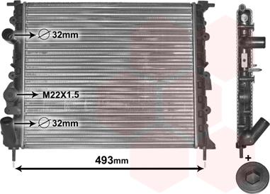 TQ TQ-43002197 - Radiateur, refroidissement du moteur cwaw.fr