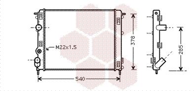 TQ TQ-43002302 - Radiateur, refroidissement du moteur cwaw.fr