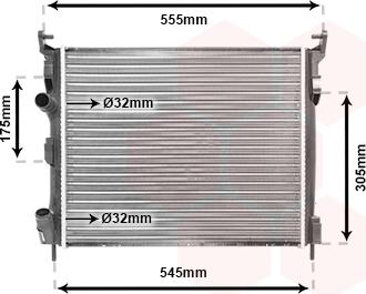 TQ TQ-43002326 - Radiateur, refroidissement du moteur cwaw.fr