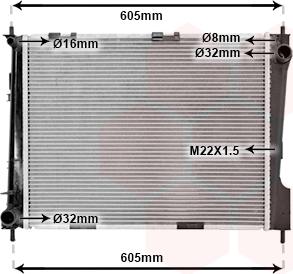 TQ TQ-43002371 - Radiateur, refroidissement du moteur cwaw.fr