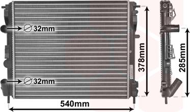 TQ TQ-43002269 - Radiateur, refroidissement du moteur cwaw.fr