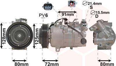 TQ TQ-4300K628 - Compresseur, climatisation cwaw.fr