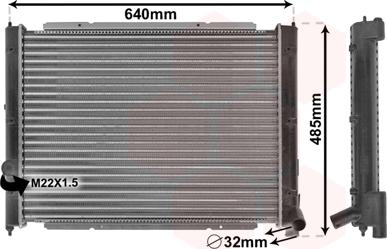 TQ TQ-58002034 - Radiateur, refroidissement du moteur cwaw.fr