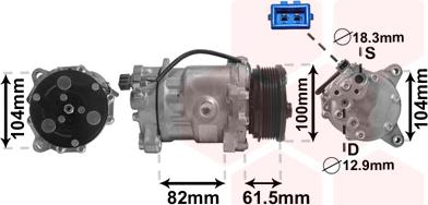 TQ TQ-5800K167 - Compresseur, climatisation cwaw.fr