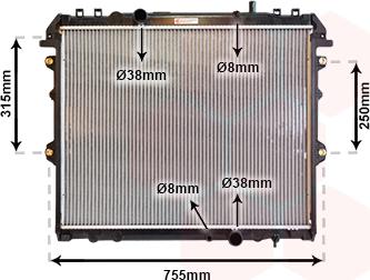 TQ TQ-53002432 - Radiateur, refroidissement du moteur cwaw.fr