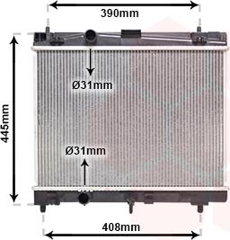 TQ TQ-53002357 - Radiateur, refroidissement du moteur cwaw.fr