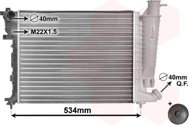 TQ TQ-09002059 - Radiateur, refroidissement du moteur cwaw.fr