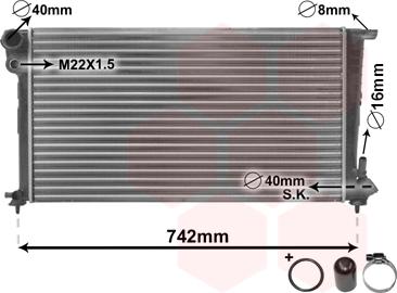 TQ TQ-09002159 - Radiateur, refroidissement du moteur cwaw.fr