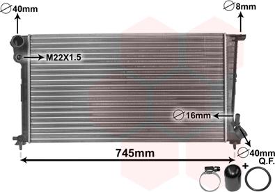 TQ TQ-09002153 - Radiateur, refroidissement du moteur cwaw.fr