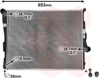 TQ TQ-06002205 - Radiateur, refroidissement du moteur cwaw.fr