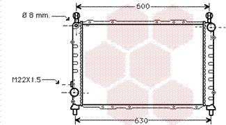 TQ TQ-01002055 - Radiateur, refroidissement du moteur cwaw.fr