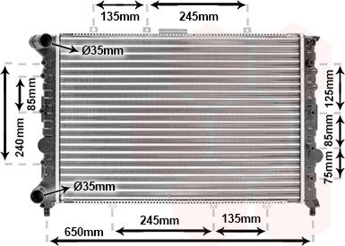 TQ TQ-01002038 - Radiateur, refroidissement du moteur cwaw.fr