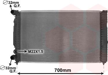 TQ TQ-03002189 - Radiateur, refroidissement du moteur cwaw.fr