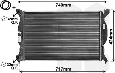 TQ TQ-03002201 - Radiateur, refroidissement du moteur cwaw.fr