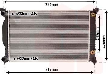 TQ TQ-03002202 - Radiateur, refroidissement du moteur cwaw.fr