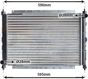 TQ TQ-02002069 - Radiateur, refroidissement du moteur cwaw.fr