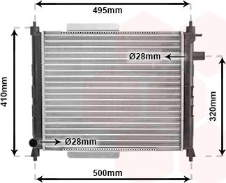 TQ TQ-02002110 - Radiateur, refroidissement du moteur cwaw.fr