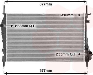 TQ TQ-18002337 - Radiateur, refroidissement du moteur cwaw.fr