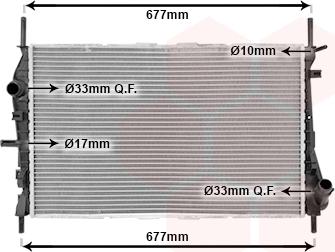 TQ TQ-18002376 - Radiateur, refroidissement du moteur cwaw.fr