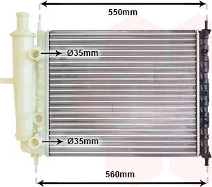 TQ TQ-17002159 - Radiateur, refroidissement du moteur cwaw.fr