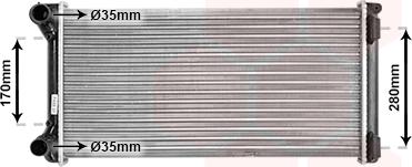 TQ TQ-17002210 - Radiateur, refroidissement du moteur cwaw.fr