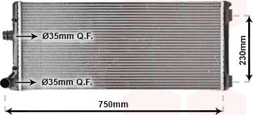 TQ TQ-17002211 - Radiateur, refroidissement du moteur cwaw.fr