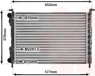 TQ TQ-17002224 - Radiateur, refroidissement du moteur cwaw.fr