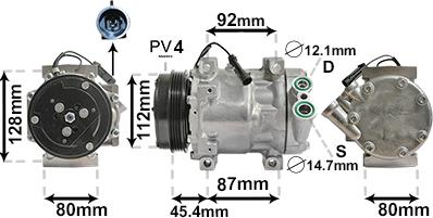 TQ TQ-1700K366 - Compresseur, climatisation cwaw.fr