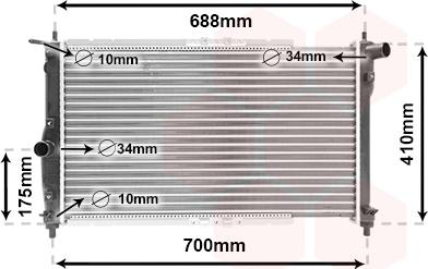 TQ TQ-81002014 - Radiateur, refroidissement du moteur cwaw.fr