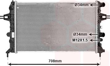 TQ TQ-37002444 - Radiateur, refroidissement du moteur cwaw.fr