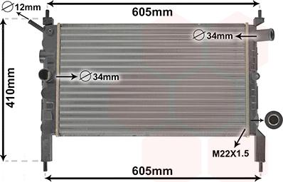 TQ TQ-37002023 - Radiateur, refroidissement du moteur cwaw.fr