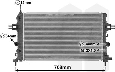 TQ TQ-37002363 - Radiateur, refroidissement du moteur cwaw.fr