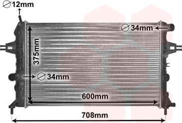 TQ TQ-37002296 - Radiateur, refroidissement du moteur cwaw.fr