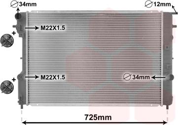 TQ TQ-37002248 - Radiateur, refroidissement du moteur cwaw.fr