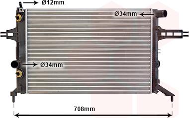 TQ TQ-37002256 - Radiateur, refroidissement du moteur cwaw.fr