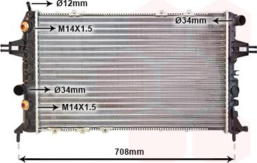 TQ TQ-37002253 - Radiateur, refroidissement du moteur cwaw.fr