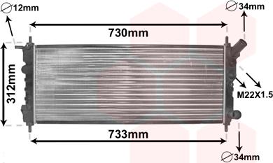 TQ TQ-37002263 - Radiateur, refroidissement du moteur cwaw.fr