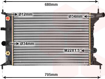 TQ TQ-37002219 - Radiateur, refroidissement du moteur cwaw.fr