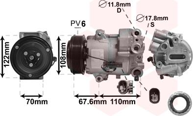 TQ TQ-3700K605 - Compresseur, climatisation cwaw.fr