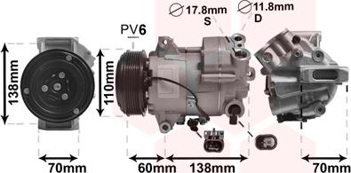 TQ TQ-3700K607 - Compresseur, climatisation cwaw.fr