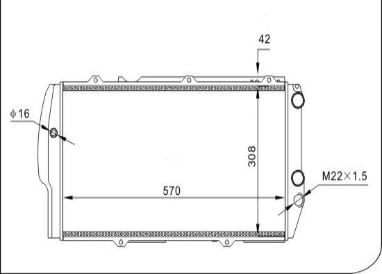 TQ TQ-YMLR013 - Radiateur, refroidissement du moteur cwaw.fr