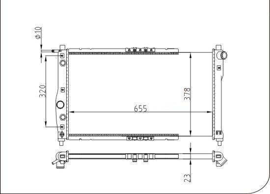 TQ TQ-YMLR249 - Radiateur, refroidissement du moteur cwaw.fr