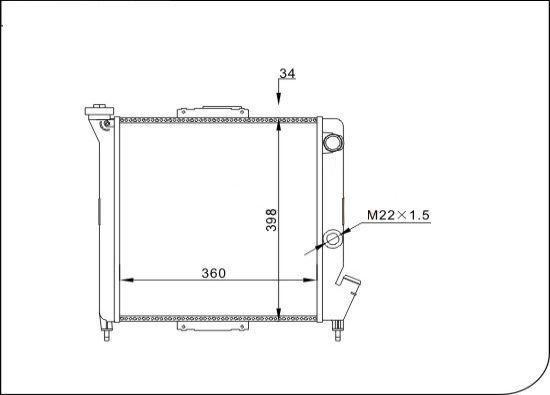 TQ TQ-YMLR256 - Radiateur, refroidissement du moteur cwaw.fr