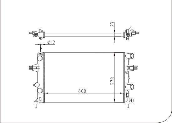 TQ TQ-YMLR286 - Radiateur, refroidissement du moteur cwaw.fr