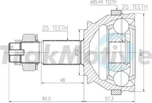 TrakMotive 40-0011 - Jeu de joints, arbre de transmission cwaw.fr