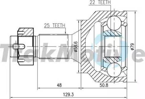 TrakMotive 40-0340 - Jeu de joints, arbre de transmission cwaw.fr