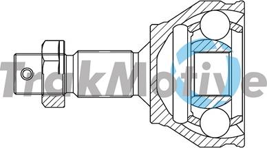 TrakMotive 40-0796 - Jeu de joints, arbre de transmission cwaw.fr