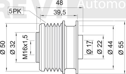 Trevi Automotive AP1014 - Poulie, alternateur cwaw.fr