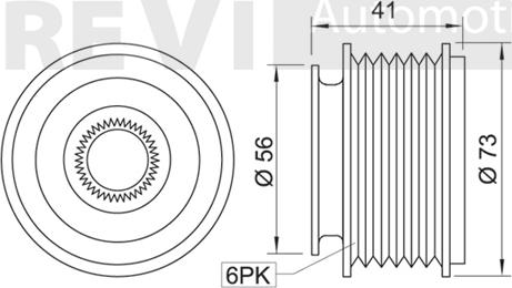 Trevi Automotive AP1011 - Poulie, alternateur cwaw.fr